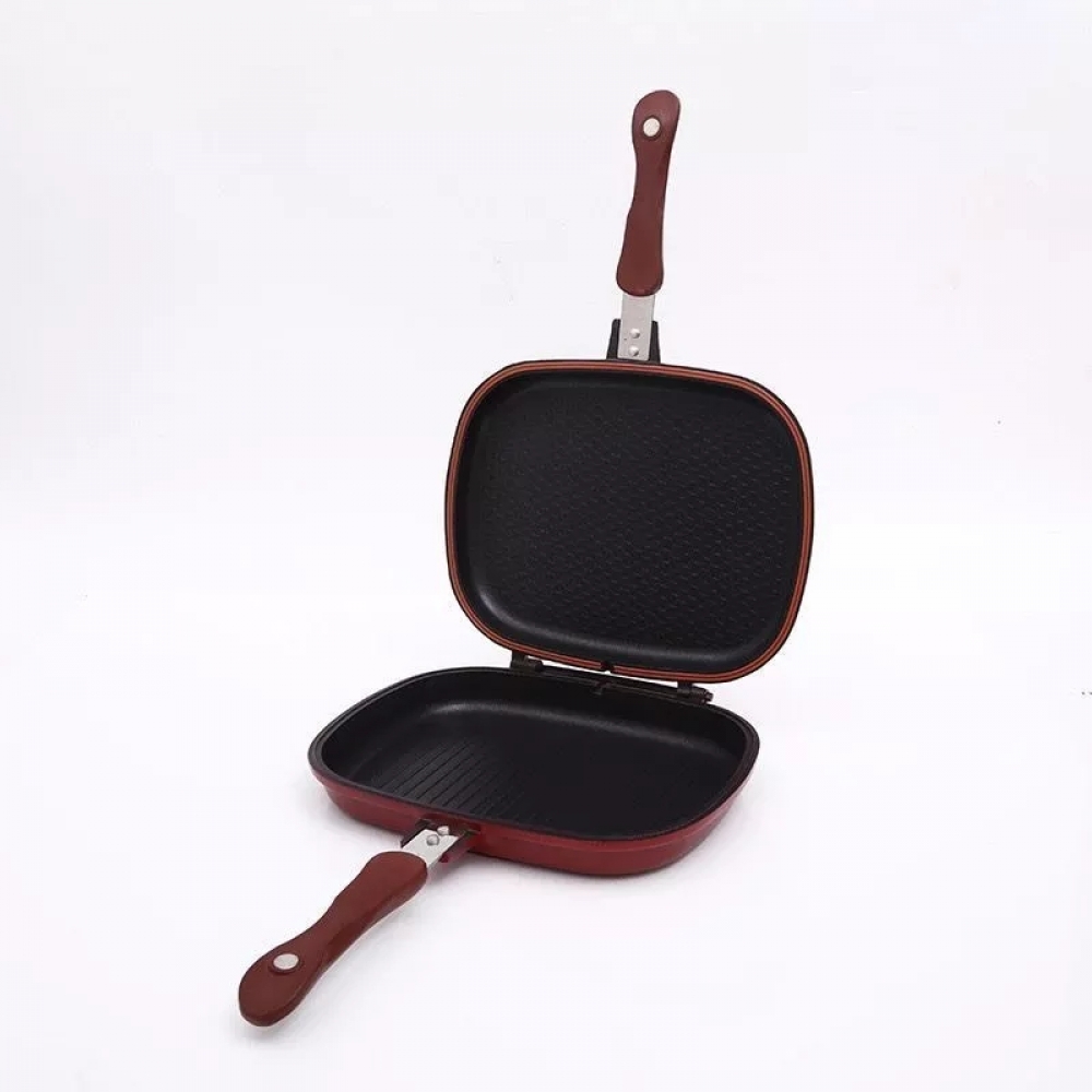 Non-stick Double-sided Portable BBQ Grill Pan Omelette Pan Flip