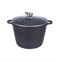 24cm die cast aluminium nonstick marble ptfe coating induction bottom stock pot